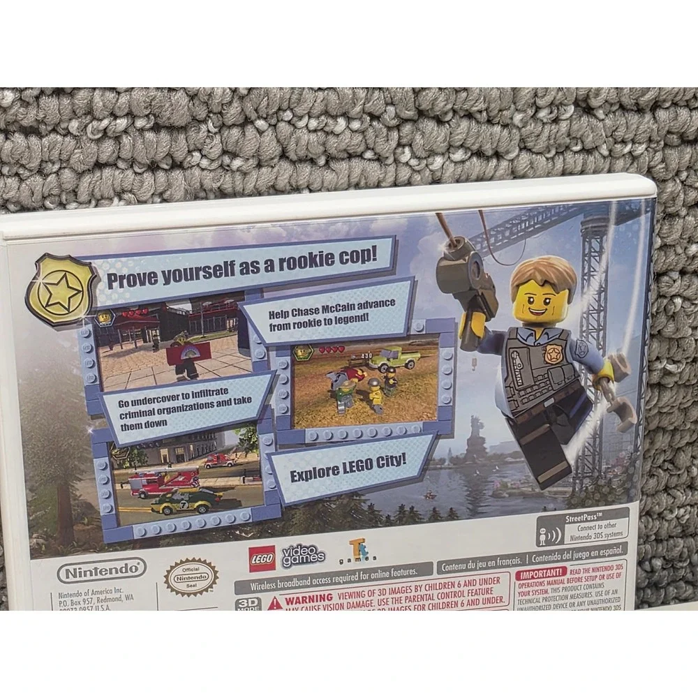LEGO City Undercover The Chase Begins Nintendo 3DS Game CIB 2013 CTR-AA8E-USA